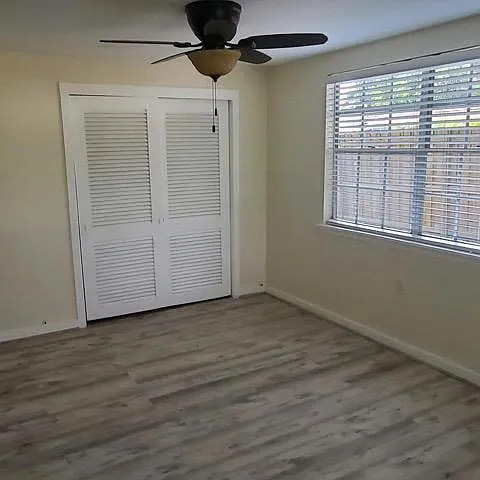 Walk in closet for extra storage.
