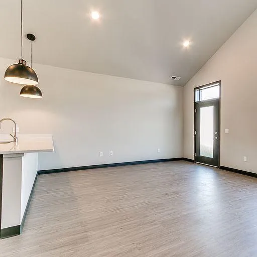 View of Entryway and Counter Overhang