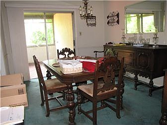 Dining Room with Sliders to Screened Porch & Deck