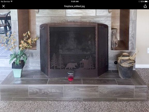 Fireplace in living room