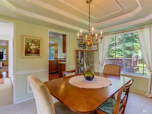 The formal dining room features beautiful millwork throughout as you can see here.