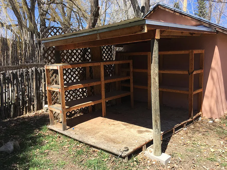 Outside storage in back yard