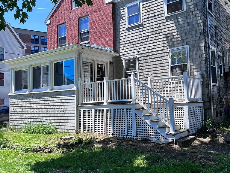 Deck from yard