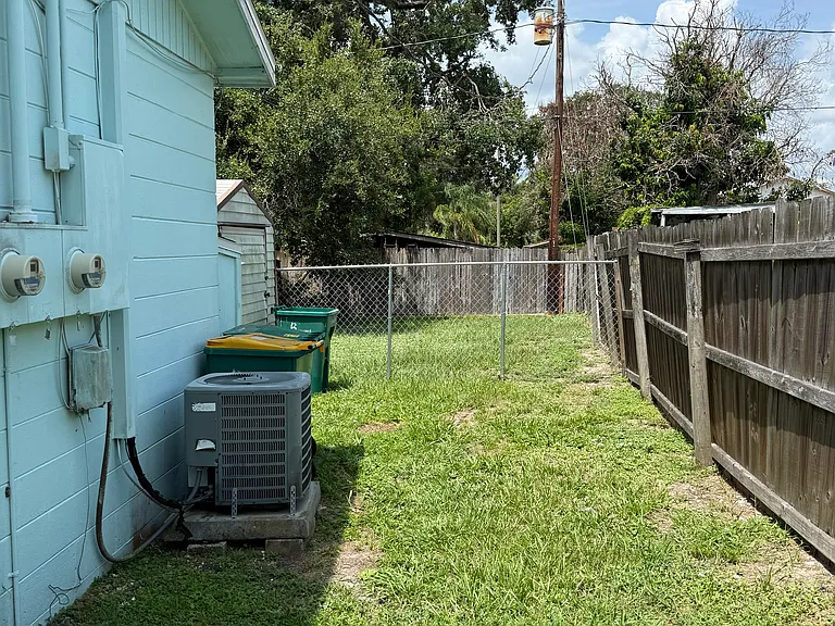 Fenced yard
