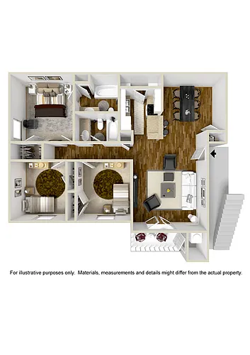 Floor plan Three Bedroom