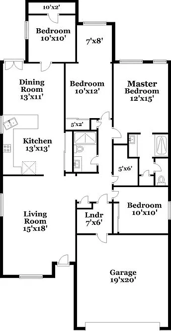 4 bed, 2.0 bath, 1636 sqft, $3,180 — Photo 2