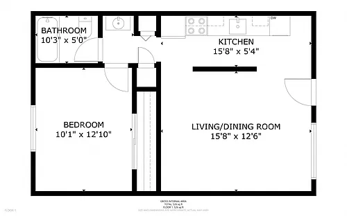 Floor plan 1X1 A