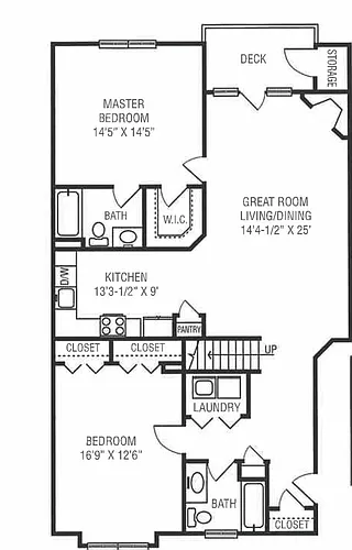 Floor plan E 2X2