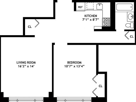2nd image of 130 W 67th St APT 19H