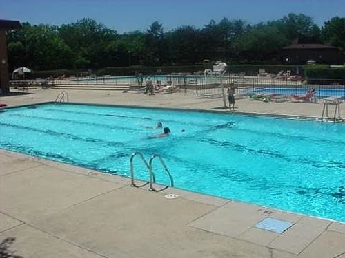 3 pools with large decks for grilling in the summer months