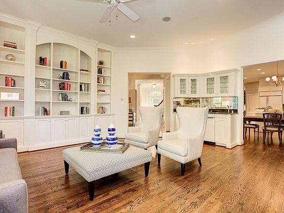 Family Room with Fireplace & Wet Bar
