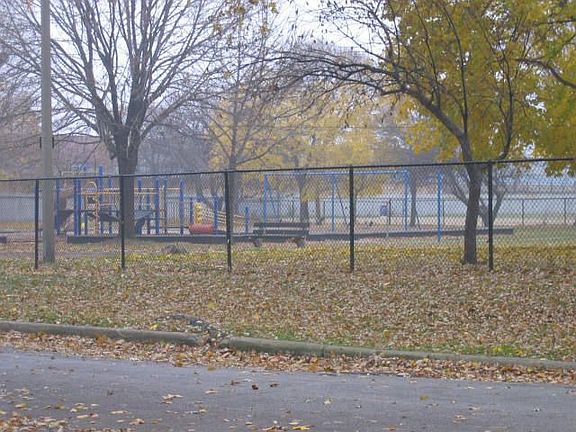 views of park, kitchen windo