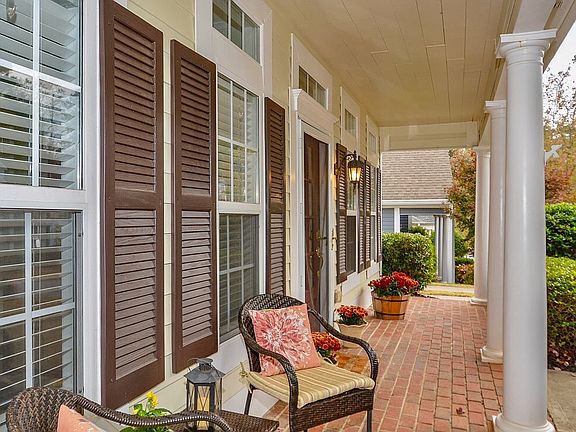 Inviting covered porch