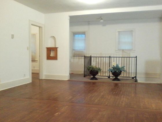 Floors redone. OPEN plan!