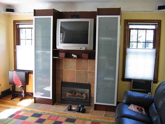 Entertainment cabinetry/fireplace