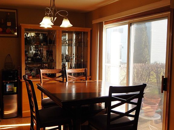 Dining area with sliding doors to the patio!
