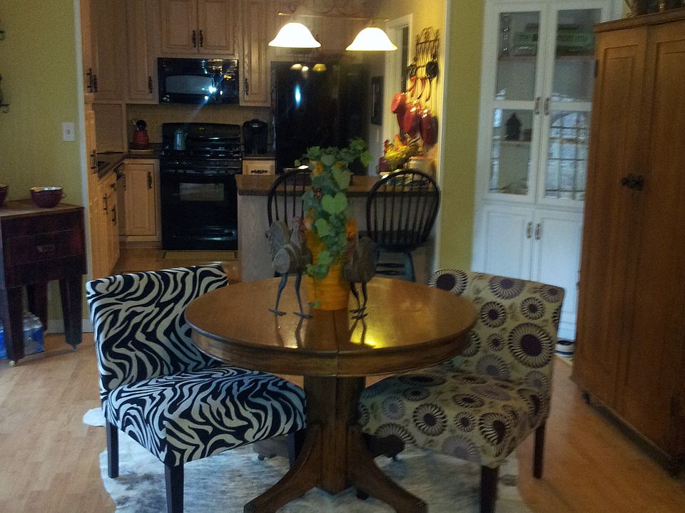 dining and kitchen area