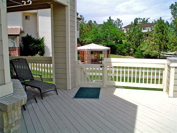 Deck looking away from the golf course