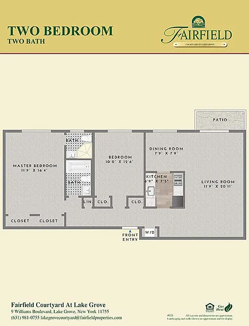 Floor plan Two Bedroom