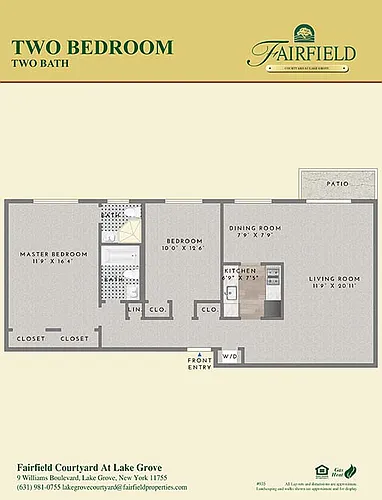 Floor plan Two Bedroom