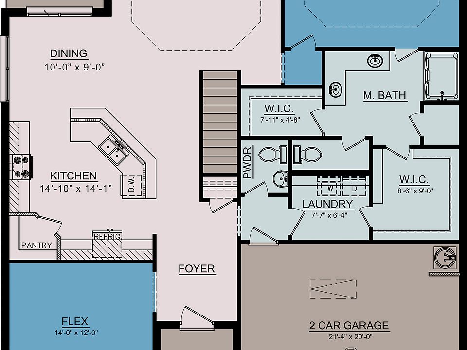 Floor Plan of Premier Series 2341 from Hyde Homes