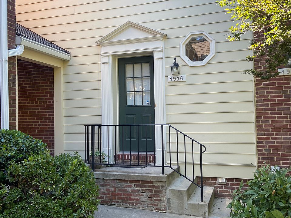 Front door - end unit. Full of light on three sides. Largest townhouse model in Kenwood Forest- no basement.