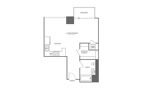 Floor plan Studio-S3