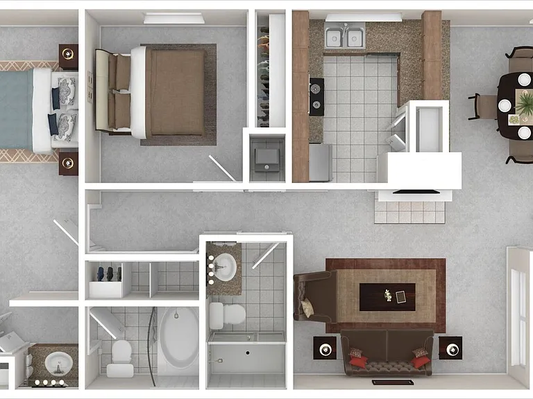 2x2 1123 Sq Ft