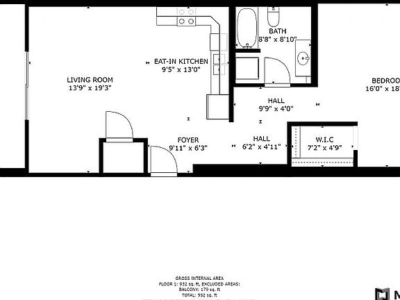 Unit #404 Floor Plan