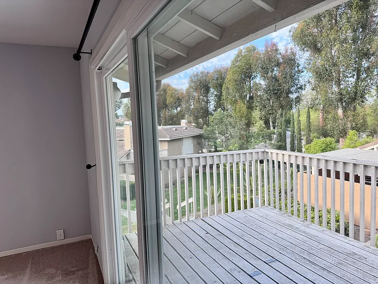 Master bedroom patio access