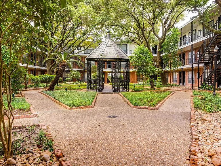 Interior New Orleans style courtyard