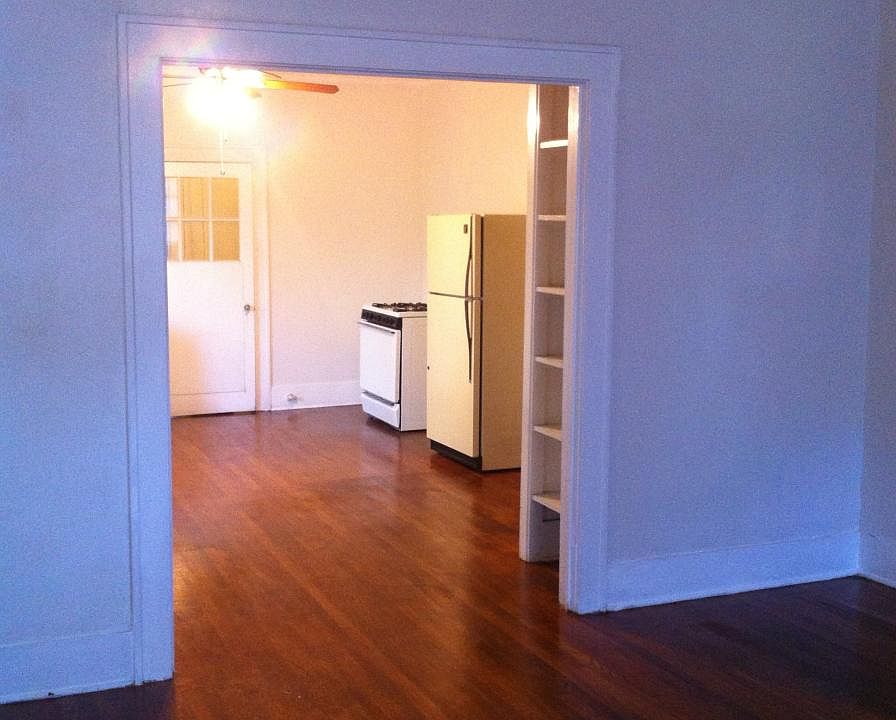 looking into kitchen