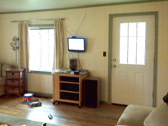 View of front door
