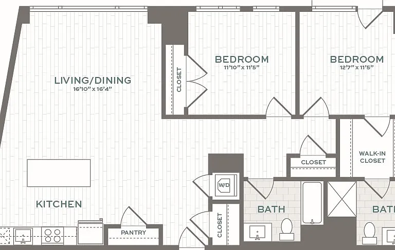 2.3 floor plan Lantera at Boston Landing