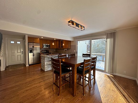 Dining area on main level.