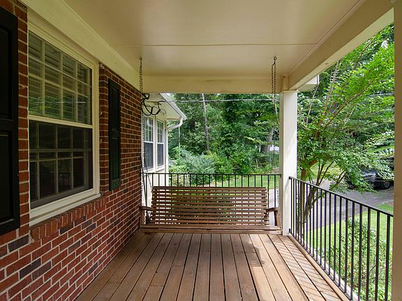 Front porch with swing
