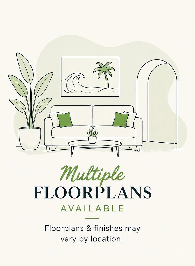 Floor plan 2 Bedroom 1 Bath
