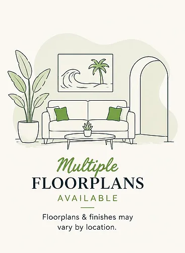 Floor plan 2 Bedroom 1 Bath