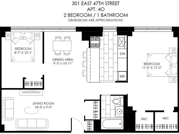2nd image of 301 E 47th St APT 4O