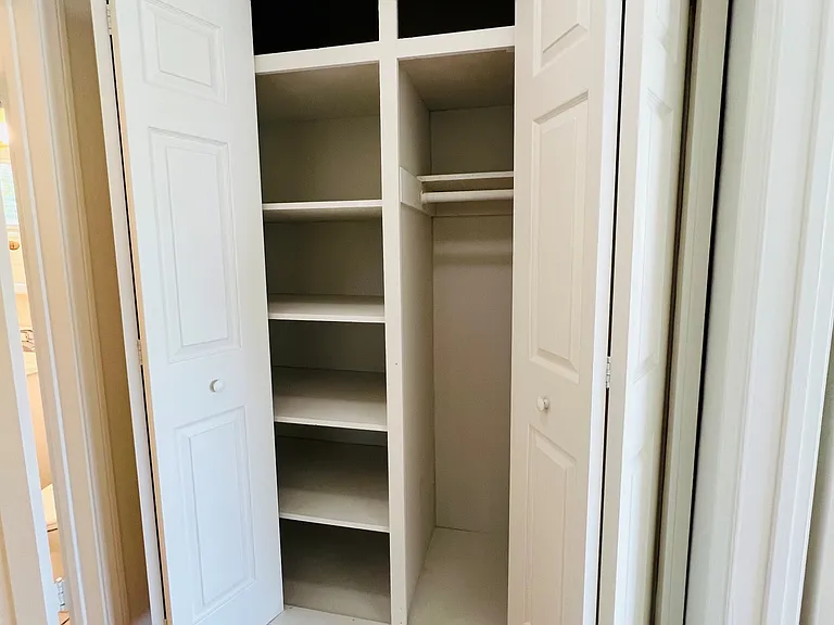 Extra storage closet in hallway