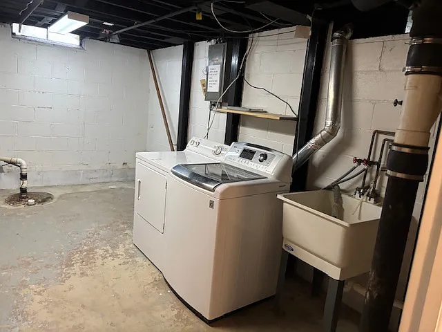 Wahser/Dryer Utility Room in the basement