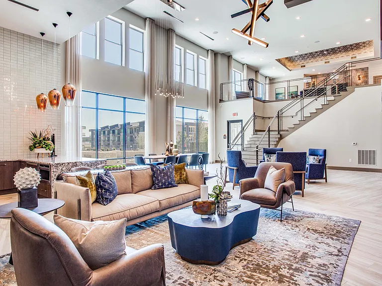 Spacious resident lounge