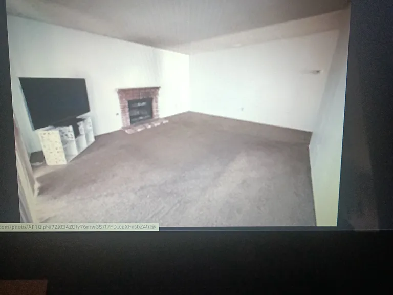 Living room with fireplace for those cold desert nights