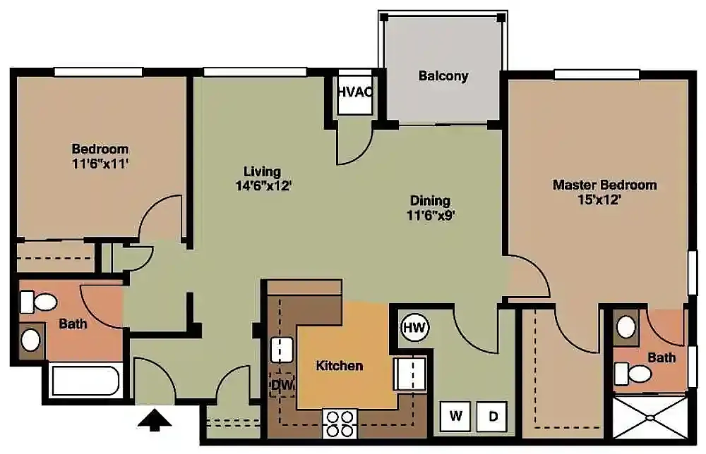 Floor plan Hampton