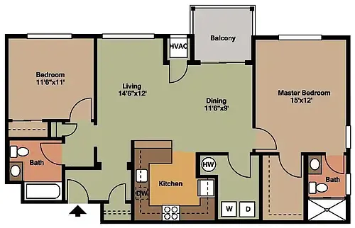 Floor plan Hampton