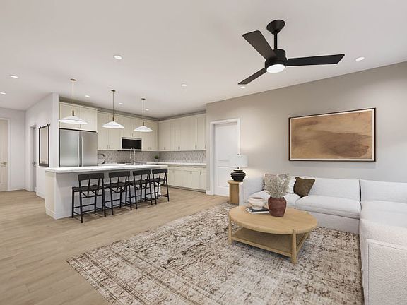 Gathering Room Opens to the Kitchen