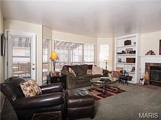 Family Room, Bookcases, fireplace
