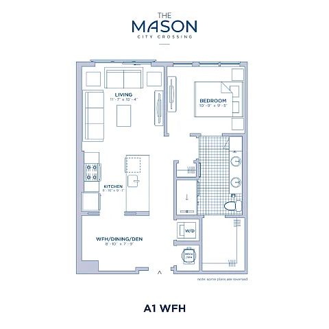 Floor plan The Mason at City Crossing - A1_WFH