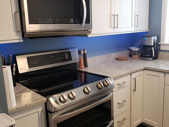 Built in microwave, double oven