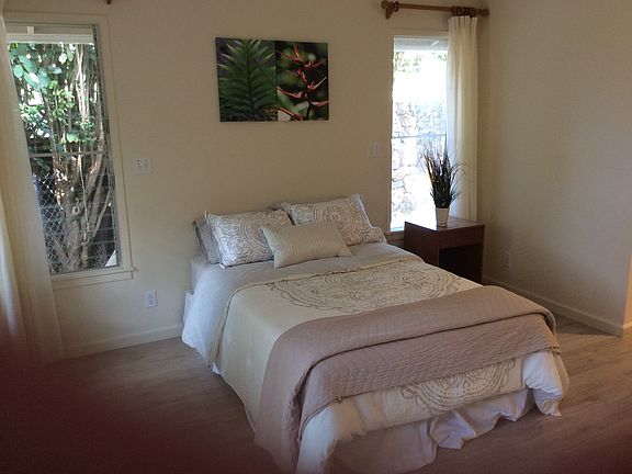 bed and windows